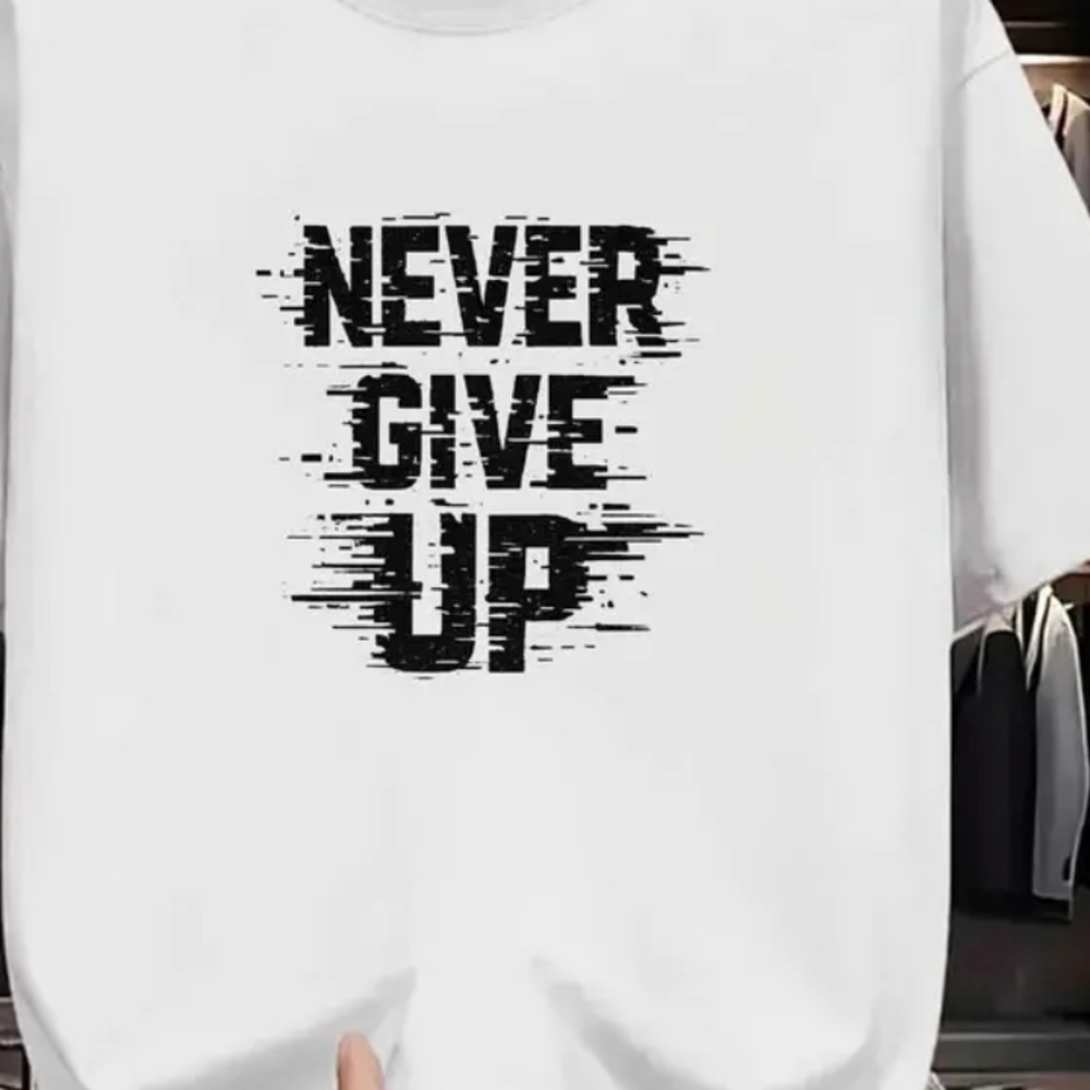 White Kids Shirt with Black Text